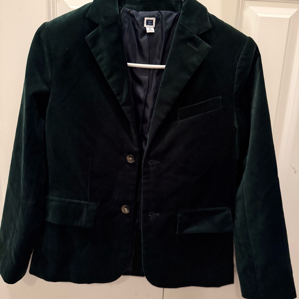 Janie and Jack Forest Green Velvet Jacket